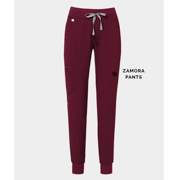 Figs Zamora Joggers Burgundy 